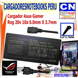 Cargador Asus 20V. 10A. 200W. 6.0X 3.7mm. ADP200JB Cargador Asus 20V. 10A. 200W. 6.0X 3.7mm. ADP200JB