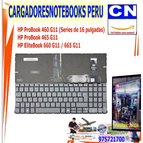 Teclado para Laptop HP ProBook 460 G11 - Español Teclado para Laptop HP ProBook 460 G11 - Español