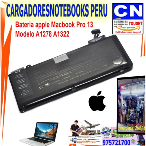 bateria apple macbook a1322 a1278