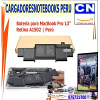 Batería para MacBook Pro 13" Retina A1502 | Perú