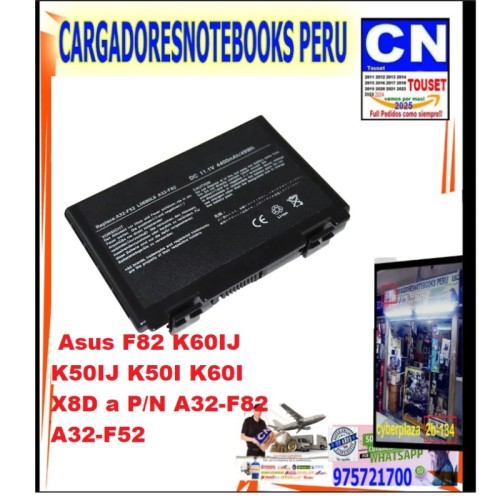 BATERIA PARA ASUS A32-F82 F52 X5C K40 K40IJ K40IN K50