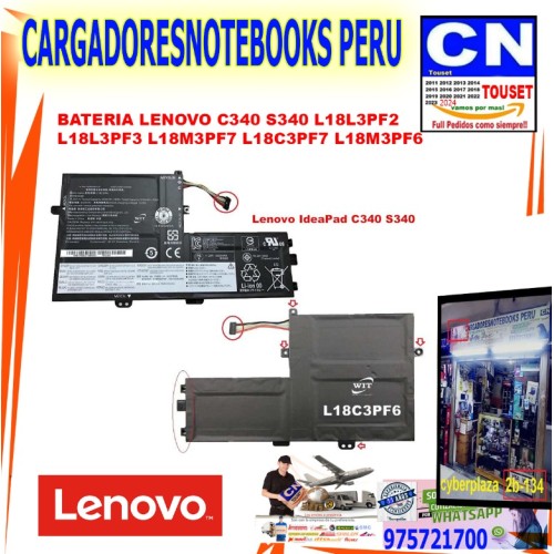 bateria lenovo c340 s340 l18l3pf2 l18l3pf3 l18m3pf7 bateria lenovo c340 s340 l18l3pf2 l18l3pf3 l18m3pf7
