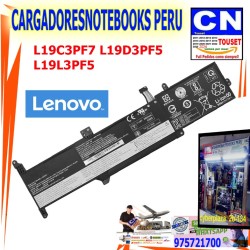 BATERIA COMPATIBLE LENOVO L19D3PF5, L19C3PF7 3 CELDAS BATERIA COMPATIBLE LENOVO L19D3PF5, L19C3PF7 3 CELDAS