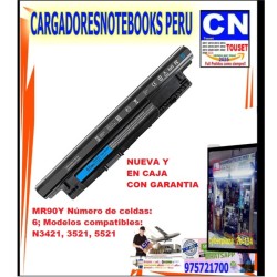 BATERIA PARA DELL MR90Y 65Wh 11.1V 14.8V 6 CELDAS 14 15 17 N3421 3521 5521 EXT BATERIA PARA DELL MR90Y 65Wh 11.1V 14.8V 6 CELDAS 14 15 17 N3421 3521 5521 EXT