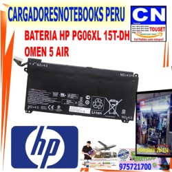 bateria hp pg06xl 15-dh 15t-dh omen 5 air bateria hp pg06xl 15-dh 15t-dh omen 5 air