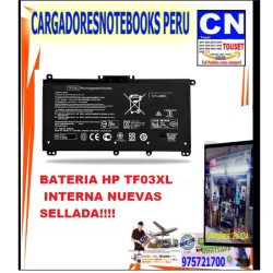 BATERIA PARA LAPTOP HP TF03XL HP PAVILION 15-CD BATERIA PARA LAPTOP HP TF03XL HP PAVILION 15-CD