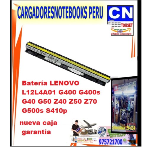 BaterIa LENOVO L12L4A01 G400 G400s G40 G50 Z40 Z50 Z70 G500s S410p