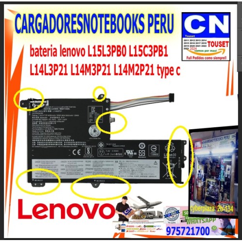 BATERIA LENOVO L15M3PB0 -L15L3PB0 l14l3p21 l14m3p21 BATERIA LENOVO L15M3PB0 -L15L3PB0 l14l3p21 l14m3p21