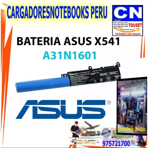 BATERIA PARA ASUS A31N1601 X541 X541U X541S X541UA X541UV