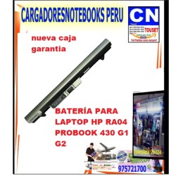 BATERIA PARA LAPTOP HP RA04 PROBOOK 430 G1 G2 BATERIA PARA LAPTOP HP RA04 PROBOOK 430 G1 G2