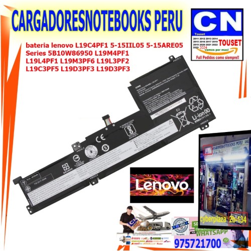 Bateria Para Laptop LENOVO L19C4PF1 L19L4PF1 L19M4PF1 Bateria Para Laptop LENOVO L19C4PF1 L19L4PF1 L19M4PF1