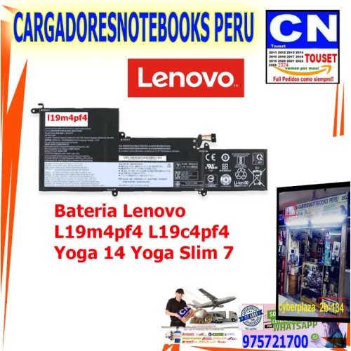 Bateria Para Laptop LENOVO L19C4PF4 L19D4PF4 L19M4PF4 Bateria Para Laptop LENOVO L19C4PF4 L19D4PF4 L19M4PF4