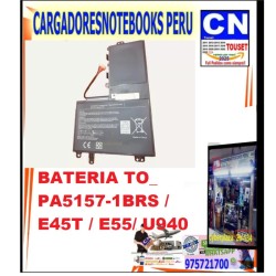 BATERIA TOSHIBA PA5157U-1BRS E55-A5114 E45T-A E45T-B4204 E45T-A4300 BATERIA TOSHIBA PA5157U-1BRS E55-A5114 E45T-A E45T-B4204 E45T-A4300