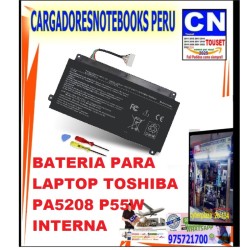 BATERIA PARA TOSHIBA PA5208 P55W INTERNA BATERIA PARA TOSHIBA PA5208 P55W INTERNA