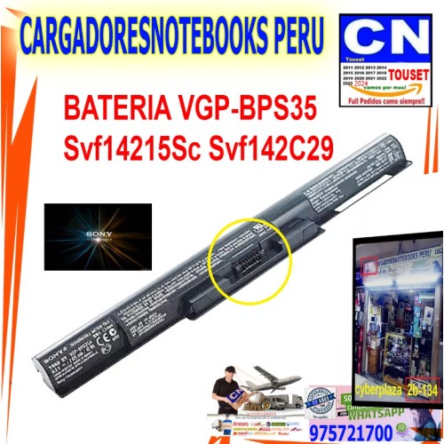 BATERIA VGP-BPS35 PARA SONY VAIO fit 14E, serie 15E BATERIA VGP-BPS35 PARA SONY VAIO fit 14E, serie 15E