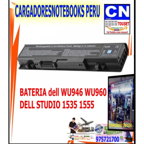 BATERIA WU946 WU960 PARA DELL STUDIO 1535 1555