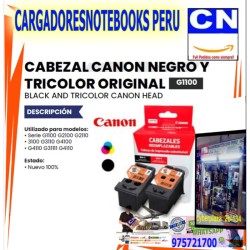 CABEZAL CANON NEGRO Y TRICOLOR ORIGINAL g1100 CABEZAL CANON NEGRO Y TRICOLOR ORIGINAL g1100