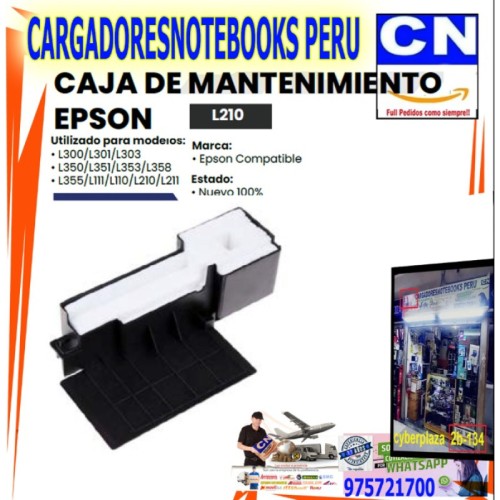CAJA DE MANTENIMIENTO EPSON L210 CAJA DE MANTENIMIENTO EPSON L210