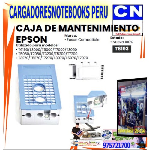 CAJA DE MANTENIMIENTO EPSON T6193 CAJA DE MANTENIMIENTO EPSON T6193
