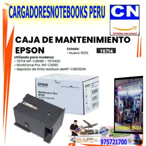 CAJA DE MANTENIMIENTO EPSON T6714 CAJA DE MANTENIMIENTO EPSON T6714