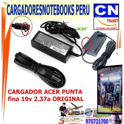 CARGADOR ACER 19V 2.37A 45W PUNTA FINA 3.0x1.1 original CARGADOR ACER 19V 2.37A 45W PUNTA FINA 3.0x1.1 original