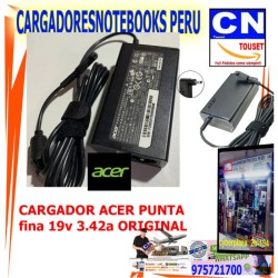 CARGADOR ACER 19V 3.42A 65W PUNTA FINA 3.0x1.1 original CARGADOR ACER 19V 3.42A 65W PUNTA FINA 3.0x1.1 original