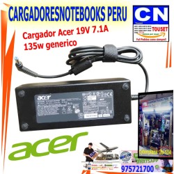 Cargador Generico Compatible Para Laptop Acer 19V 7,1A 135W 5,5X1,7 Cargador Generico Compatible Para Laptop Acer 19V 7,1A 135W 5,5X1,7