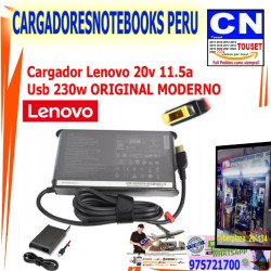Cargador original Lenovo 20v 11.5a Pin Usb 230w Thinkpad Workstation Cargador original Lenovo 20v 11.5a Pin Usb 230w Thinkpad Workstation