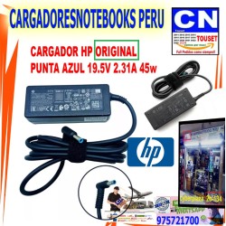 CARGADOR ORIGINAL PARA HP 19.5V 2.31A 45W 4.5*3.0 PUNTA CELESTE
