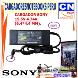 cargador sony 19.5v 4.74a aguja 90w