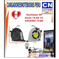 Cooler Fan para HP Omen 15-AX 15-BC | Ventilador CPU GPU Repuesto Cooler Fan para HP Omen 15-AX 15-BC | Ventilador CPU GPU Repuesto