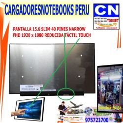 PANTALLA 15.6 SLIM 40 PINES NARROW FHD 1920 x 1080 REDUCIDO TÁCTIL – NV156FHM-T07 V8.1 PANTALLA 15.6 SLIM 40 PINES NARROW FHD 1920 x 1080 REDUCIDO TÁCTIL – NV156FHM-T07 V8.1