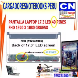 PANTALLA 17.3 LED 40 PINES FHD 1920 x 1080 – N173HGE-L11 PANTALLA 17.3 LED 40 PINES FHD 1920 x 1080 – N173HGE-L11