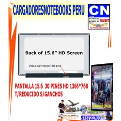 PANTALLA 15.6 REDUCIDA 30 PINES HD 1366 X 768 SIN GANCHOS PANTALLA 15.6 REDUCIDA 30 PINES HD 1366 X 768 SIN GANCHOS