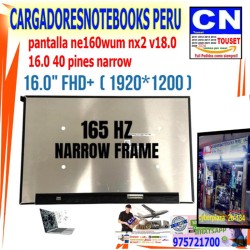 pantalla laptop 16.0 ne160wum nx2 v18.0 40 pines narrow pantalla laptop 16.0 ne160wum nx2 v18.0 40 pines narrow