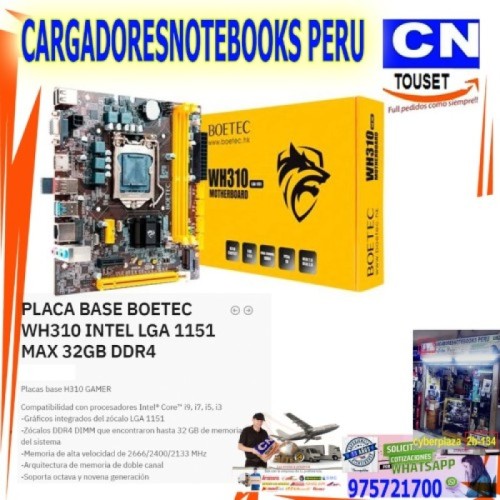 Placa BOETEC h310 WH310