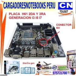 PLACA MADRE INTEL H61 2DA 3RA GEN LGA 1155 DDR3 M2 SATA PLACA MADRE INTEL H61 2DA 3RA GEN LGA 1155 DDR3 M2 SATA