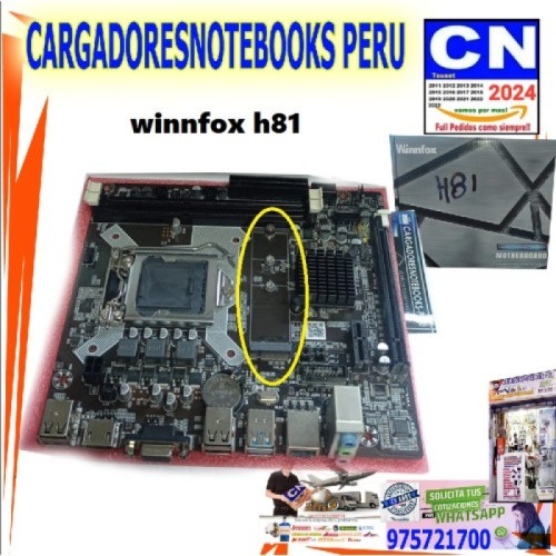 placa h81 nv 4ta 5ta generacion winnfox