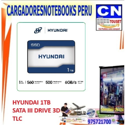 SSD HYUNDAI C2S3T, 1TB, SATA 3.0, 6Gb/s, 2.5", 7mm SSD HYUNDAI C2S3T, 1TB, SATA 3.0, 6Gb/s, 2.5", 7mm
