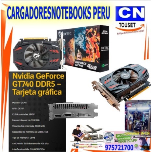 Tarjeta de video BOETEC GT740 DDR5 4GB