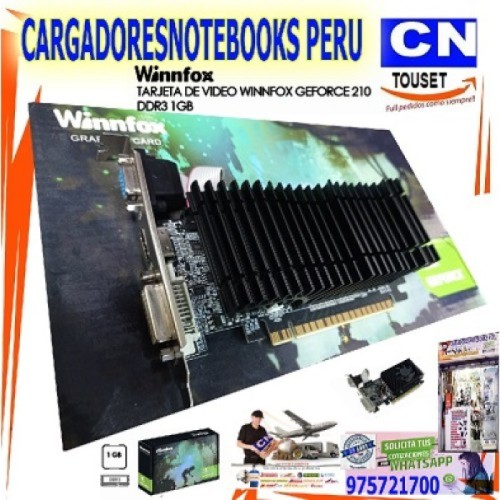 TARJETA VIDEO WINNFOX GEFORCE G210 1GB GDDR3 64BITS