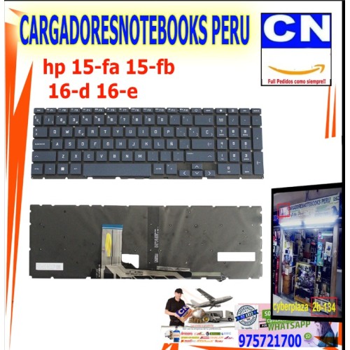Teclado para Laptop HP 15-fa 15-fb 16-d 16-e Español | Perú