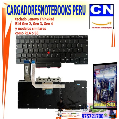 Teclado para Laptop Lenovo ThinkPad E14 Gen 2 Gen 3 Gen 4 Español | Perú Teclado para Laptop Lenovo ThinkPad E14 Gen 2 Gen 3 Gen 4 Español | Perú