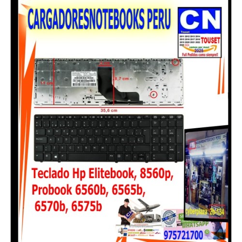 Teclado para Laptop Hp ProBook 6560b 6565b 6570b Teclado para Laptop Hp ProBook 6560b 6565b 6570b